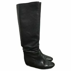LANVIN Boots T.eu 36 Leather Black
