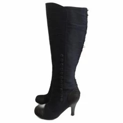 LANVIN Boots T.eu 38 Leather Black