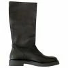 Autre Marque Black Leather Biker Boots