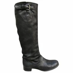 Riding Boots Prada P 38 In Buttersoft Leather Black