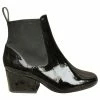 Robert Clergerie Patent Leather Boots 37 New With Slight Original Defect Black