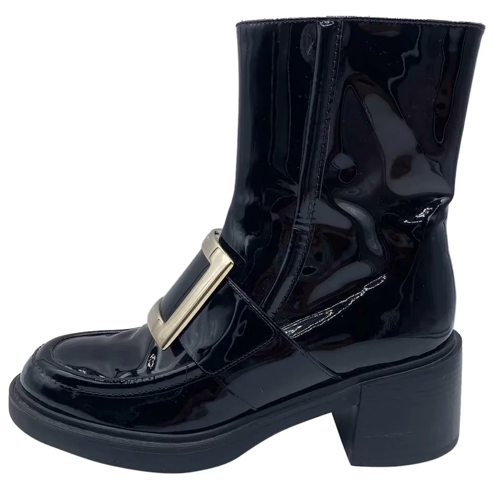 ROGER VIVIER Ankle Boots T.eu 39 Leather Black 1 ROGER VIVIER Ankle Boots T.eu 39 Leather Black