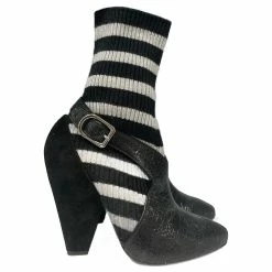 SONIA RYKIEL Ankle Boots T.eu 38 Leather Black