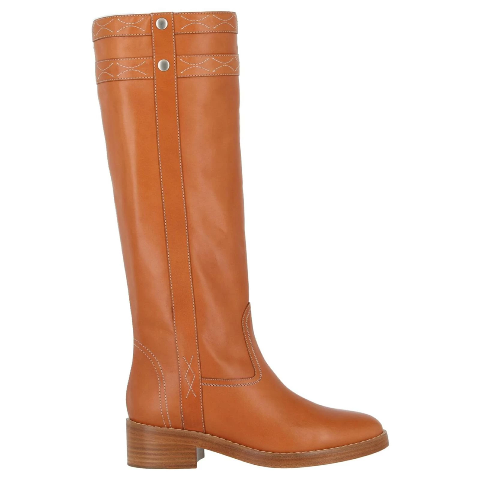 Céline Celine Tall Leather Riding Boots Brown 1 Céline Celine Tall Leather Riding Boots Brown