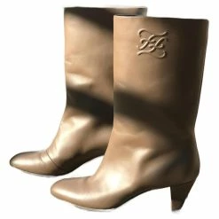 FENDI Boots T.eu 38 Leather Brown