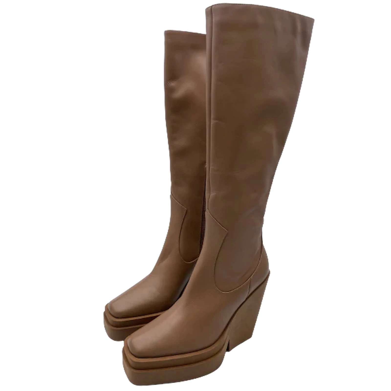 Autre Marque GIA BORGHINI Boots T.eu 37 Leather Brown 1 Autre Marque GIA BORGHINI Boots T.eu 37 Leather Brown