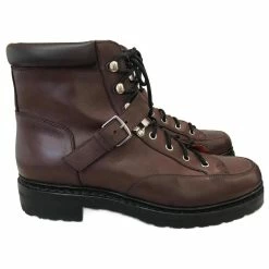 Hermès HERMES Ankle Boots T.eu 40 Leather Brown