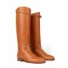 Kelly Hermès HERMES Boots T.eu 34 Leather Brown