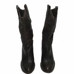 Autre Marque Leather Boots Brown