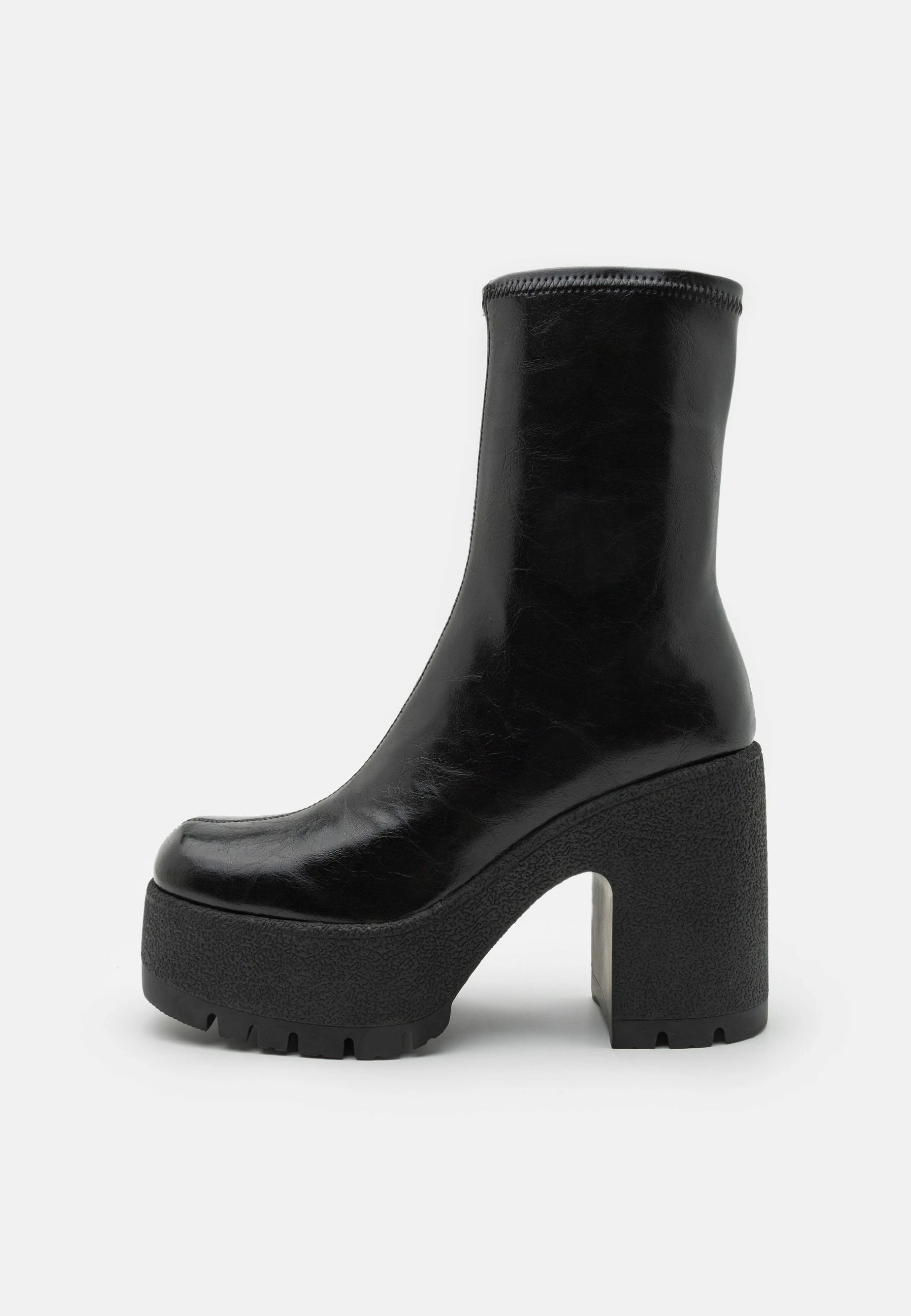 Jeffrey Campbell Refresh - High Heeled Ankle Boots - Black Matte 1 Jeffrey Campbell Refresh - High Heeled Ankle Boots - Black Matte