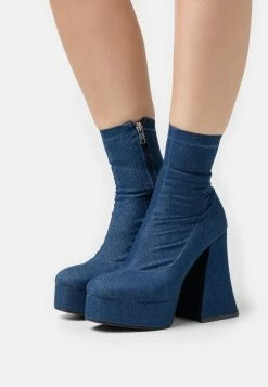 Lamoda Fashion Killer - High Heeled Ankle Boots - Denim