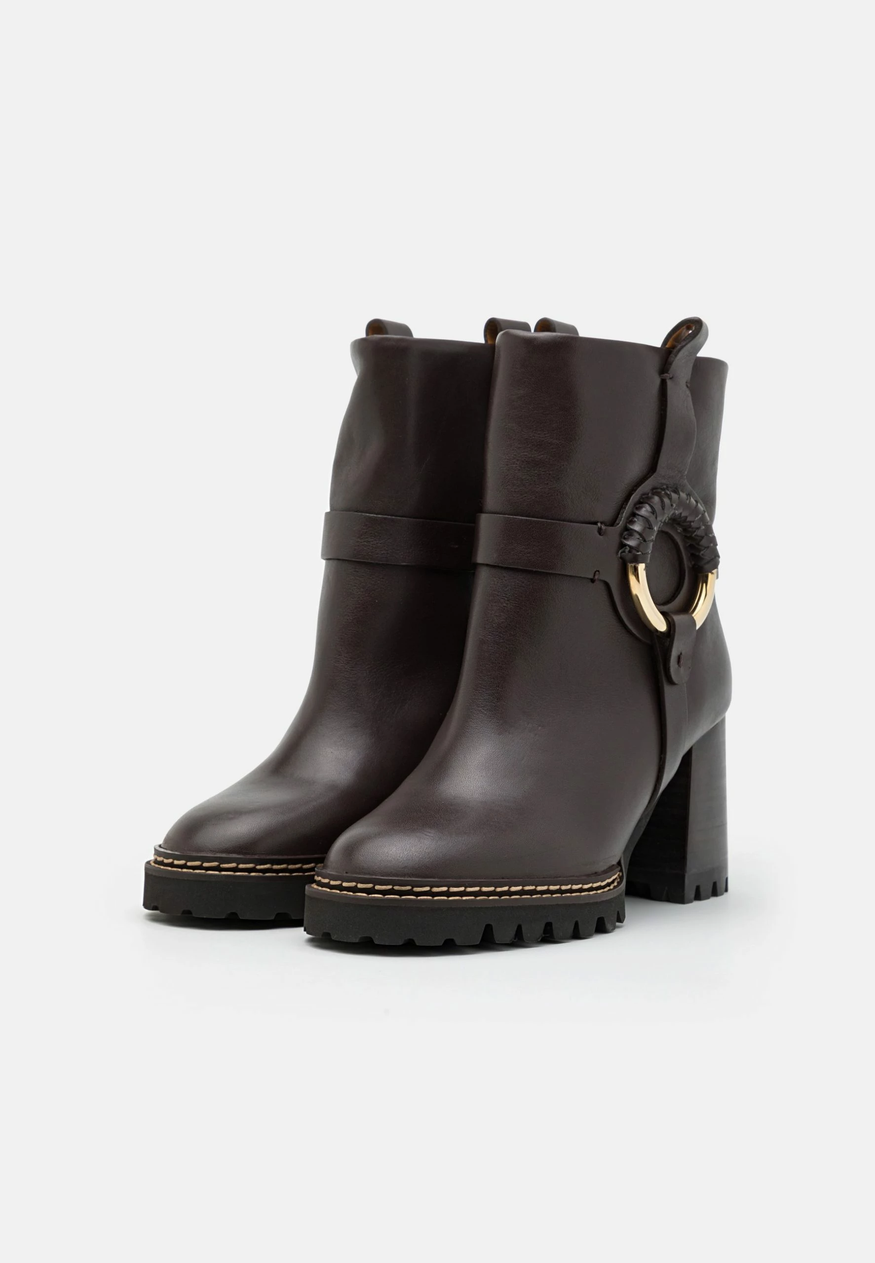 See By Chloé Hana - Platform Ankle Boots - Dark Brown 2 See By Chloé Hana - Platform Ankle Boots - Dark Brown - Image 2