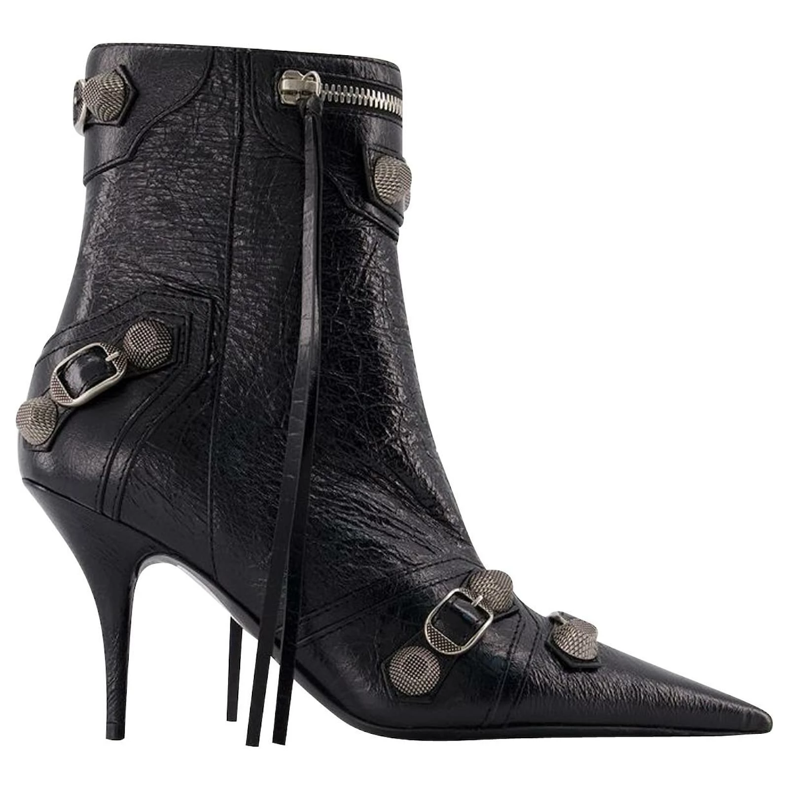 Cagole H90 Ankle Boots - Balenciaga - Leather - Black 1 Cagole H90 Ankle Boots - Balenciaga - Leather - Black