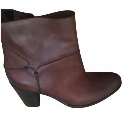Sartore Leather Ankle Boots Caramel