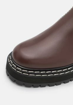 PROENZA SCHOULER Lug Sole Chelsea Boots - Platform Ankle Boots - Dark Brown -winter shoes Sales 2023 cb30276672b94101b72fe7d0dc5a837c