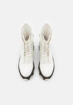 KOI FOOTWEAR Silent Screams Platform Boots - Platform Ankle Boots - White -winter shoes Sales 2023 cb6e39663f004a88be44650c44bbbfeb