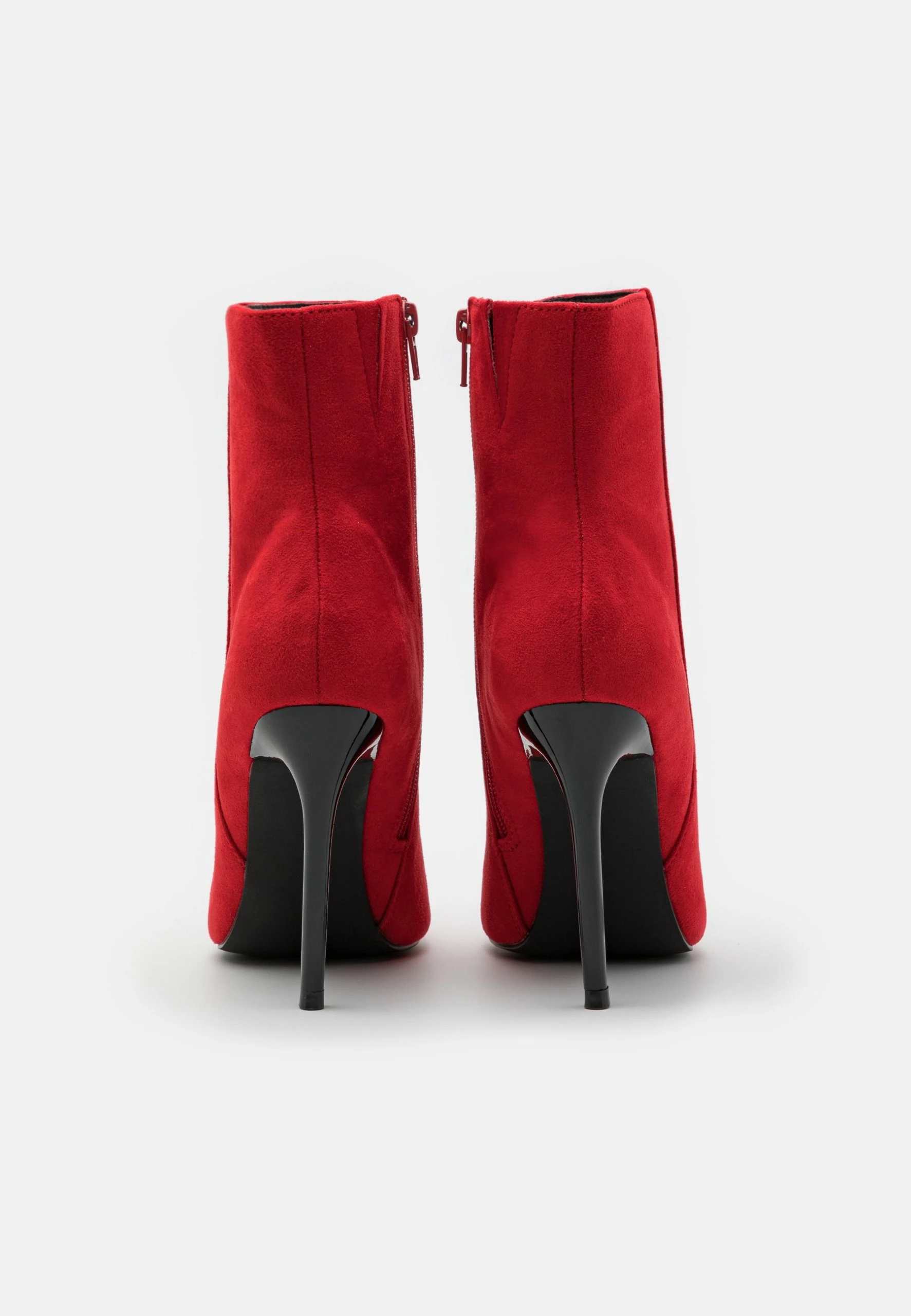 Even&Odd High Heeled Ankle Boots - Red 4 Even&Odd High Heeled Ankle Boots - Red - Image 4