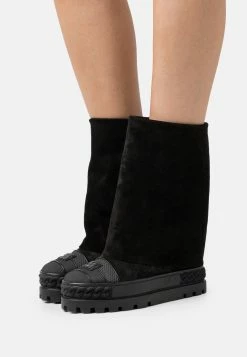 Casadei Ginnica - Wedge Ankle Boots - Renna Nero