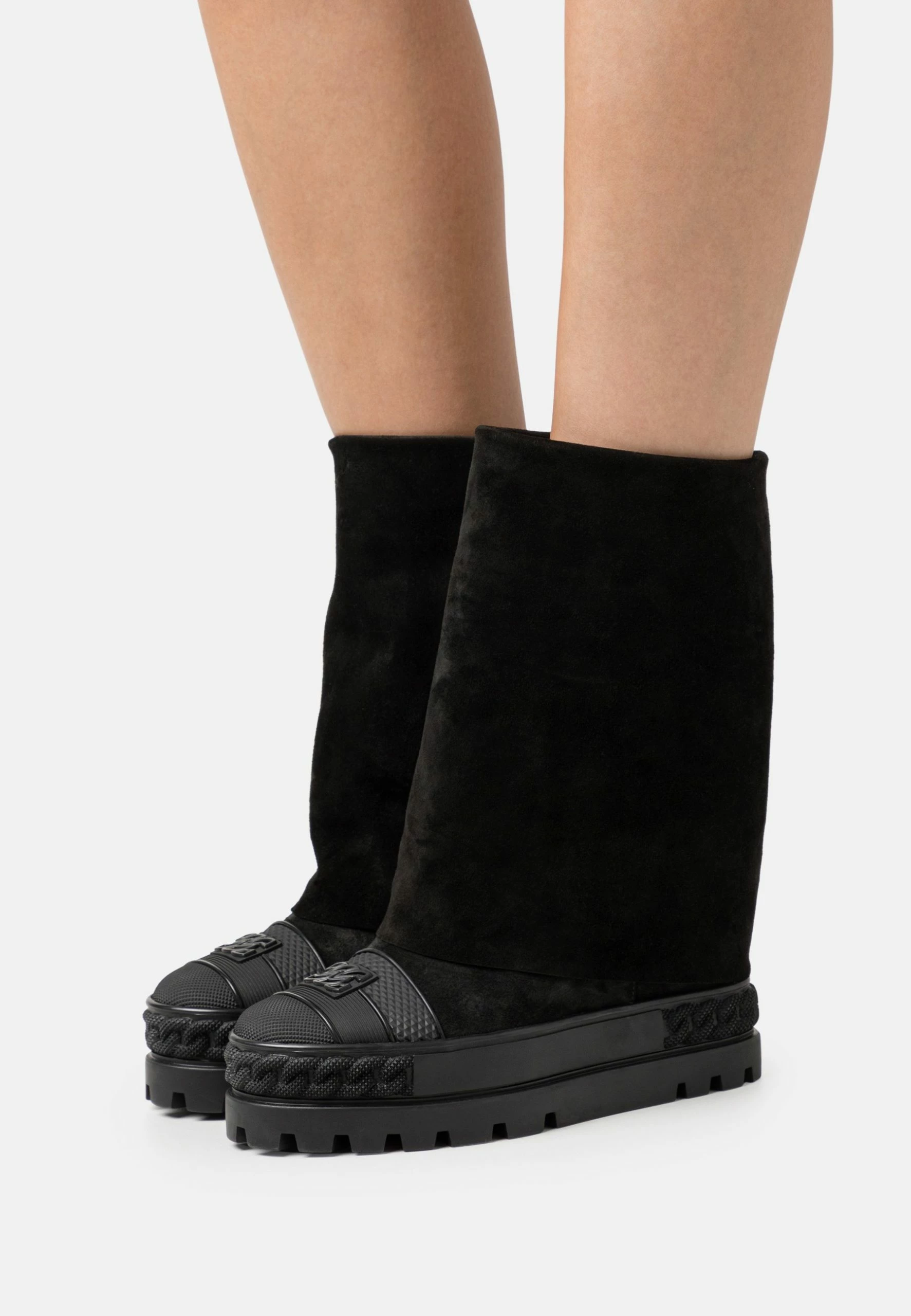 Casadei Ginnica - Wedge Ankle Boots - Renna Nero 1 Casadei Ginnica - Wedge Ankle Boots - Renna Nero