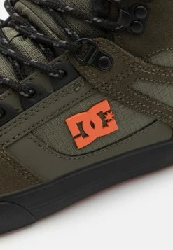 DC SHOES Pure Unisex - Lace-Up Ankle Boots - Dusty Olive/Orange -winter shoes Sales 2023 ce08bf4d6376442a809d9a91288fc959
