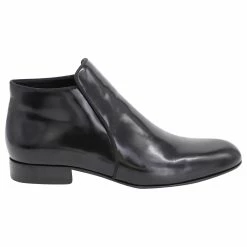 Céline Celine Ankle Boots In Black Leather