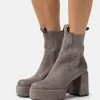 Kennel & Schmenger Clip - High Heeled Ankle Boots - Stone