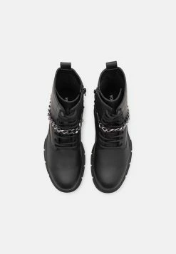 YOURTURN Unisex - Lace-Up Ankle Boots - Black -winter shoes Sales 2023 cf8f3fe121e44dfaab22a48d35adaafe