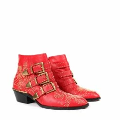 Chloé CHLOE Boots T.eu 34 Leather Red