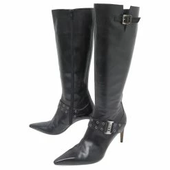 winter shoes Sales 2023 8 CHRISTIAN DIOR SHOES STREET BOOTS 41.5 BLACK LEATHER LEATHER BOOTS
