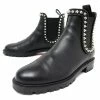 CHRISTIAN LOUBOUTIN CAPAHUTTA SHOES 41 SPIKE SHOES BLACK LEATHER ANKLE BOOTS