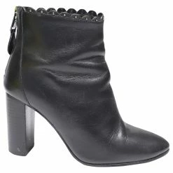 Coach Terence Ankle Boots In Black Leather