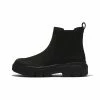 Timberland Platform Ankle Boots - Black Nubuck