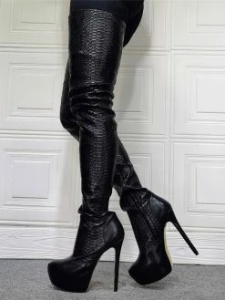Women's Animal Print Platform Thigh High Heel Boots -winter shoes Sales 2023 d15681cb 7657 456b 824e 1d83c479a8bb