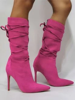 High Heel Boots Women Pointed Toe Lace Up Booties -winter shoes Sales 2023 d1e76794 679d 4745 926e a8e2025cfde3