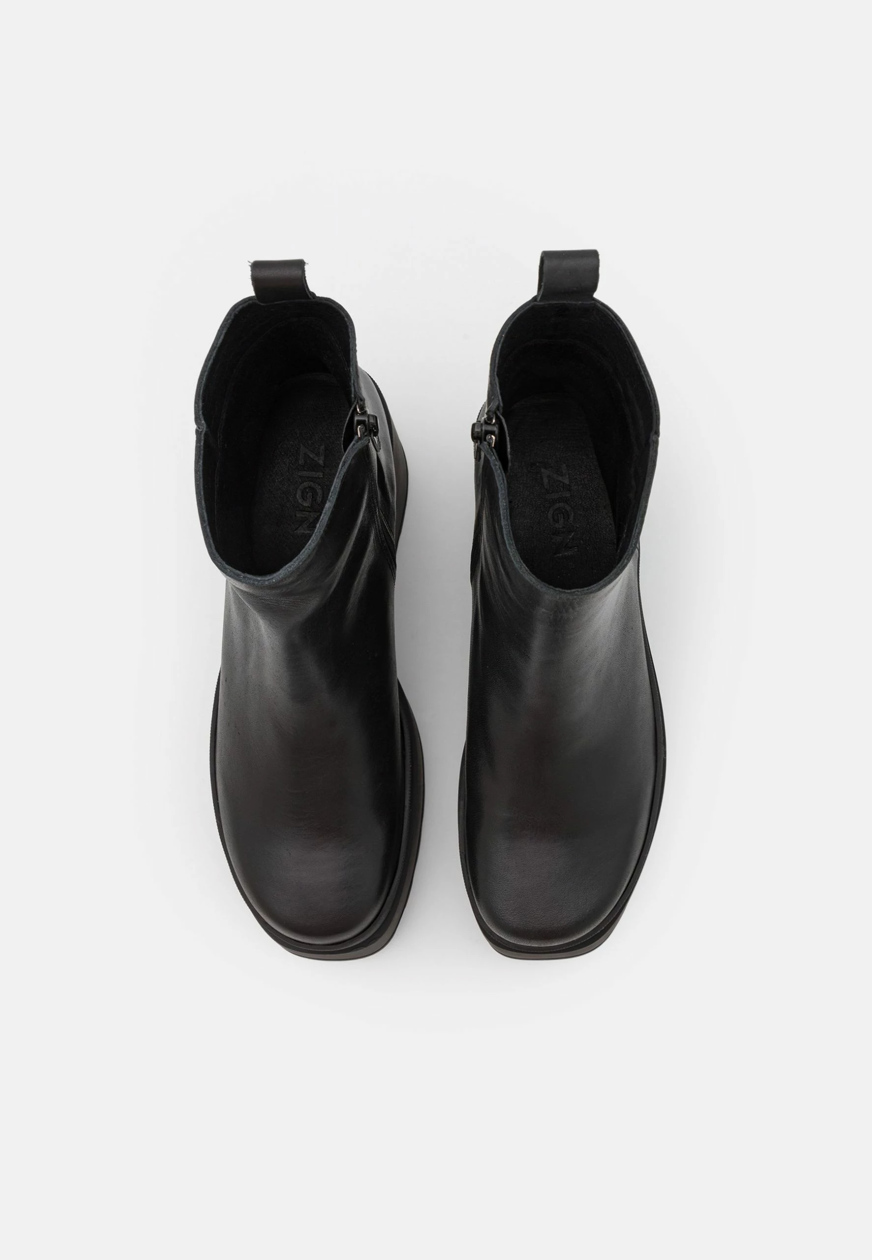 Zign Leather - Platform Ankle Boots - Black 6 Zign Leather - Platform Ankle Boots - Black - Image 6