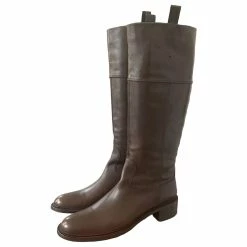Sublime Hugo Boss Riding Boots 41 Chocolate Leather Dark Brown