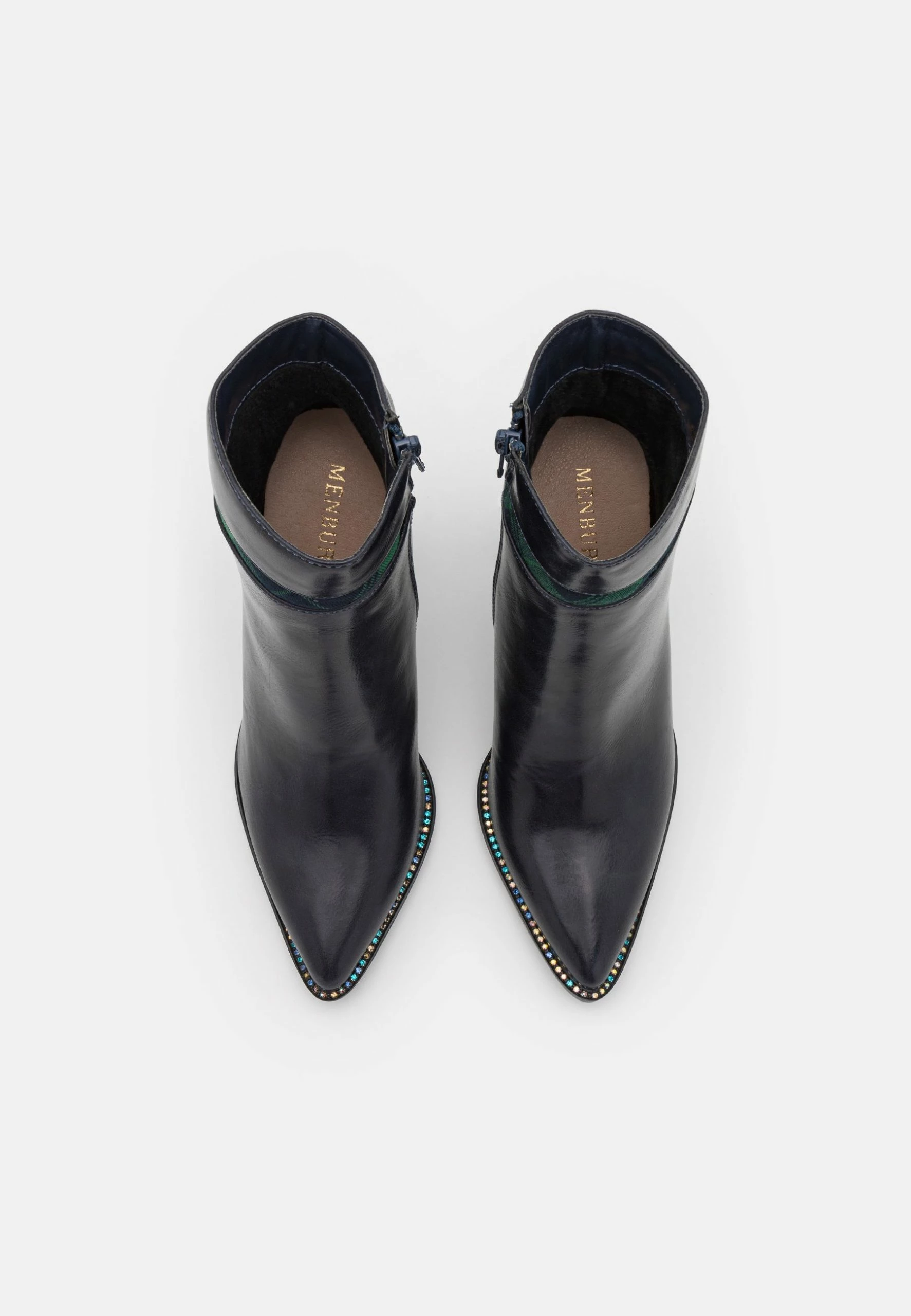 Menbur Classic Ankle Boots - Navy 6 Menbur Classic Ankle Boots - Navy - Image 6