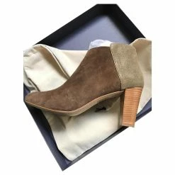 Autre Marque Khaki And Daiim Boots And Khaki Leather