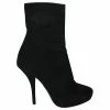 Dries Van Noten Black Pointed Toe Leather Boots