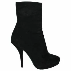 Dries Van Noten Black Pointed Toe Leather Boots