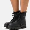 Calvin Klein Jeans Chunky Combat Laceup Hiking - Platform Ankle Boots - Black