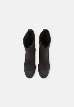 Calvin Klein Jeans Platform Knit Sock- Platform Ankle Boots - Triple Black -winter shoes Sales 2023 ec3fd80f7163488492a6eb8d9fb7d7d6