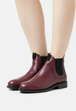 Emporio Armani Boot - Classic Ankle Boots - Bordeaux/Nero