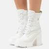 Steve Madden Beverly - High Heeled Ankle Boots - White