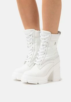 Steve Madden Beverly - High Heeled Ankle Boots - White