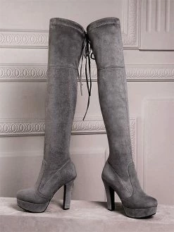 Platform Thigh High Boots Womens Micro Suede Almond Toe Chunky Heel Over The Knee Boots 11 Platform Thigh High Boots Womens Micro Suede Almond Toe Chunky Heel Over The Knee Boots -winter shoes Sales 2023 f123525b cdb8 4394 b7d9 86539356d49a