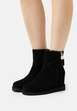 Anna Field Leather Winter Boot - Ankle Boots - Black