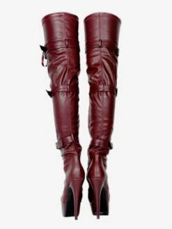 Sexy Thigh High Boots Women's Black Platform Faux Fur Buckle Detail Over Knee High Heel Boots -winter shoes Sales 2023 f2e0dc92 5999 4757 8393 f93564df6090