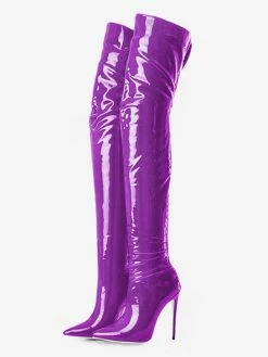 Black Thigh High Boots Womens Patent Bright Leather Pointed Toe Stiletto Heel Over The Knee Boots -winter shoes Sales 2023 f626d0e6 8db8 4ec9 8fd6 2af3321eda55