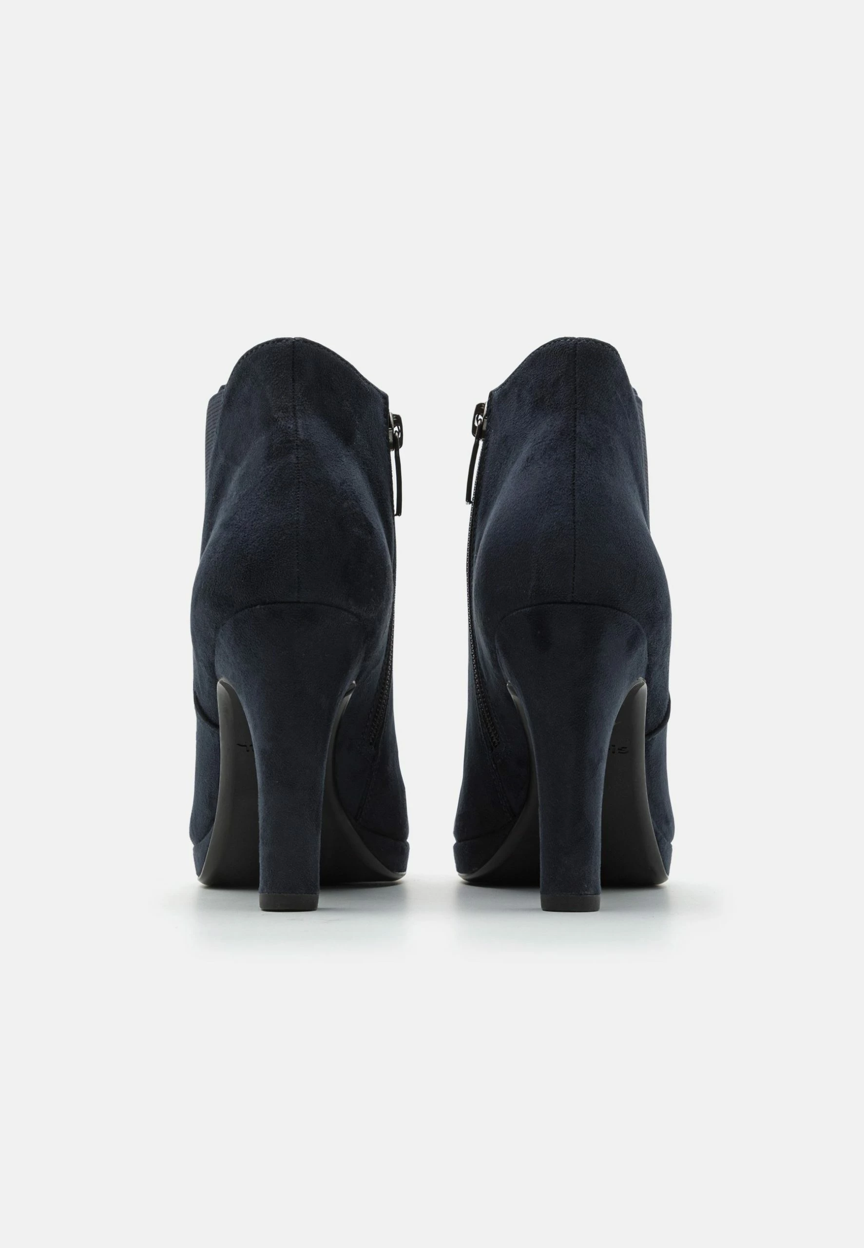Tamaris High Heeled Ankle Boots - Navy 4 Tamaris High Heeled Ankle Boots - Navy - Image 4